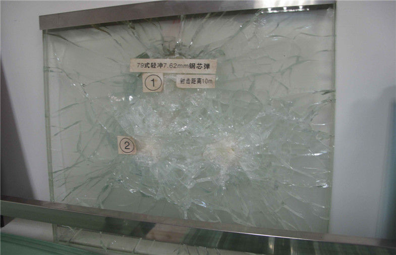 24mm - 30mm Bullet Proof Glass , Bullet Resistant Security Glass Panels