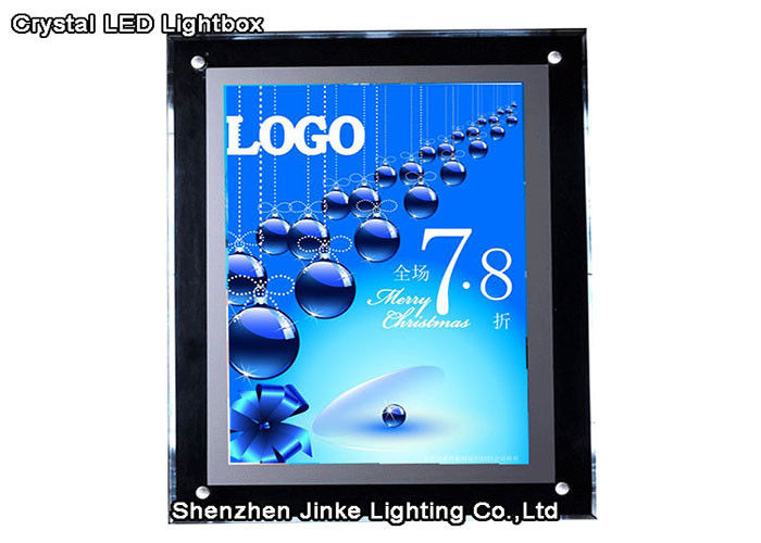 Wall Mounted LED Crystal Light Box , LED Double Sided Light Box For Display