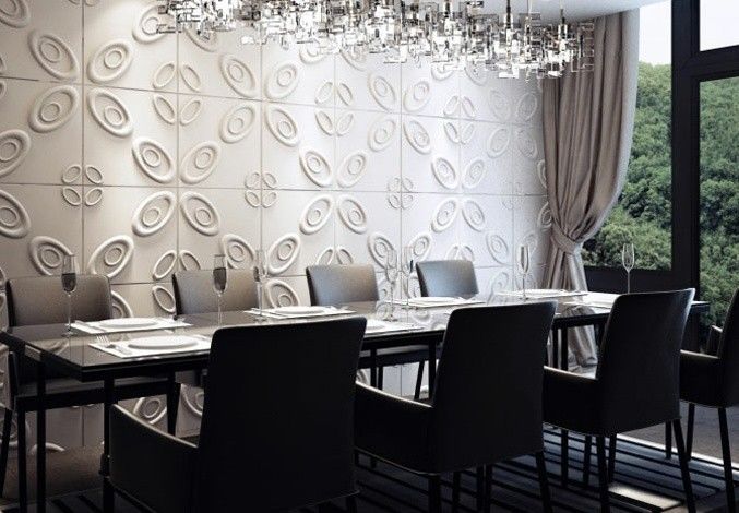 Indoor Multi Color Wall Covering 3D Background Wall / Modern 3D Wall Stickers for Hotel