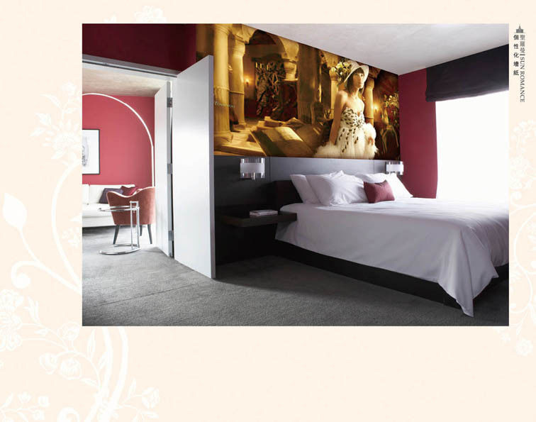 Custom romantic house lenticular / pvc 3d / wall stickers / wall decoration painting