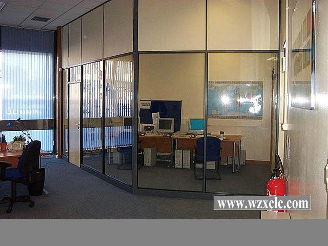 Modular Office Partitions With Famed Aluminium,Frosted / Tempered Glass , Stud Walls