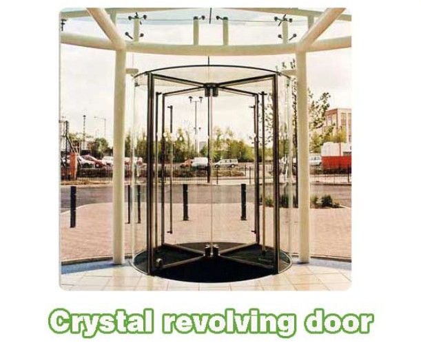 Shopping center mansion Automatic crane Revolving Door Unit with 3 or 4 wings