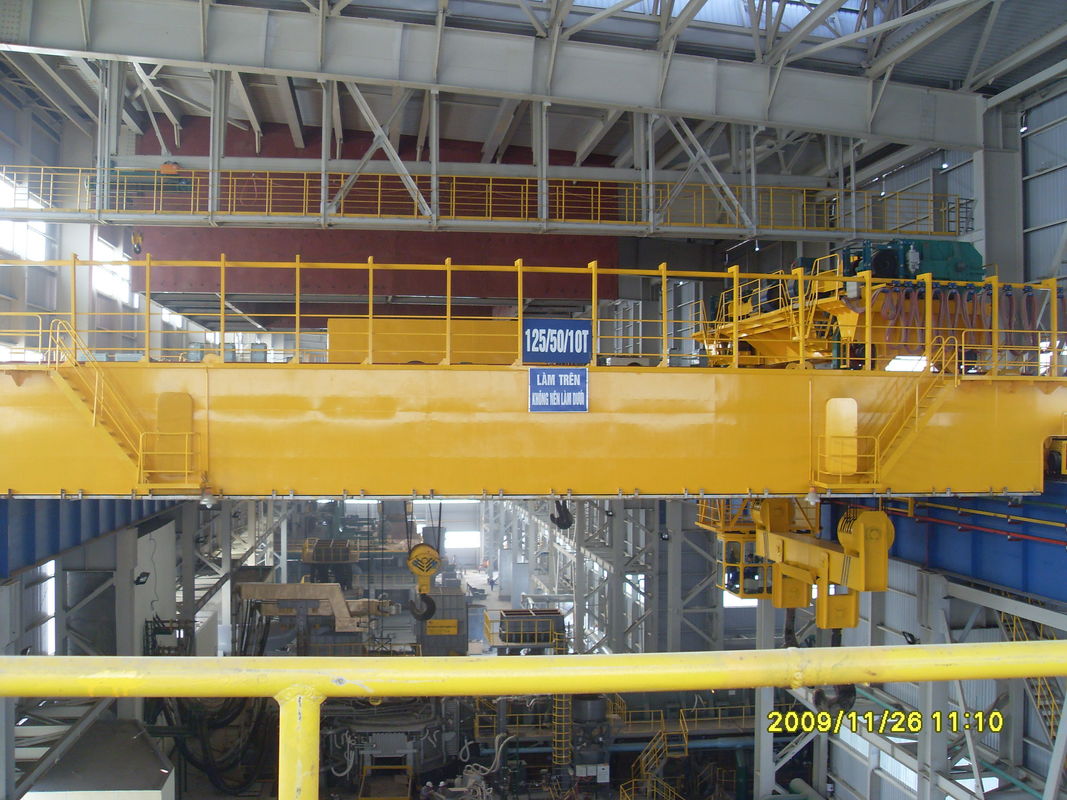 125ton / 20ton / 50ton Heavy Duty Double Girder Overhead Crane For Casting usded In Steel Mill For Lifting